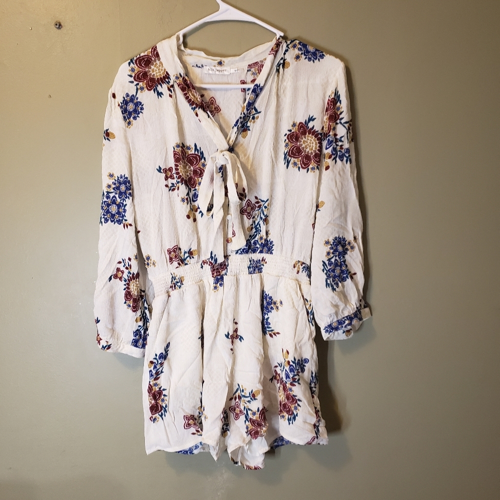 Blu pepper short romper